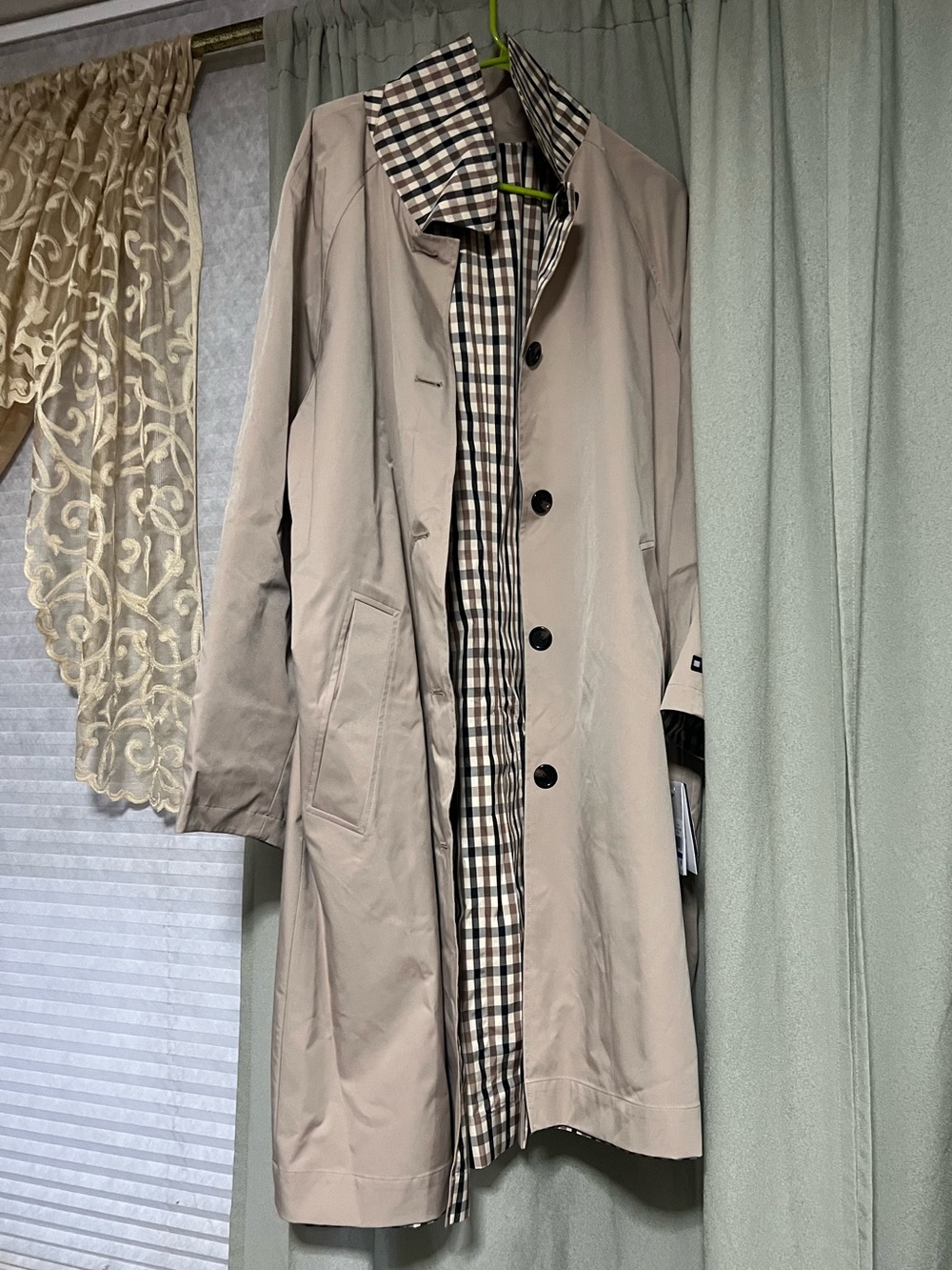 women’s single-breasted raincoat (NEW)